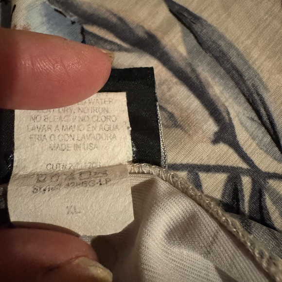 Jostar Slinky Travel Knit Open Front Cascade Hem Floral Print Top Cardigan - Picture 8 of 9